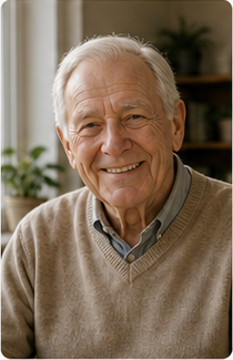 Separate reference portrait of the adult to include